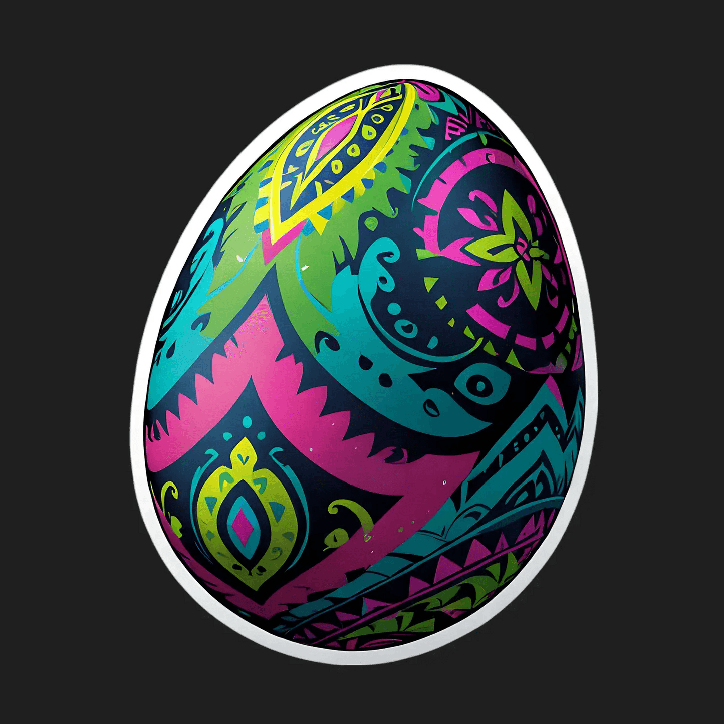 Boho Chic Egg - Sticker - Heat Press Transfer
