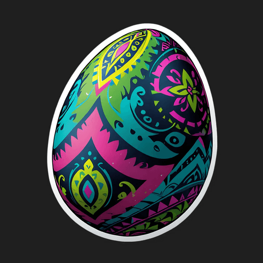 Boho Chic Egg - Sticker - Heat Press Transfer