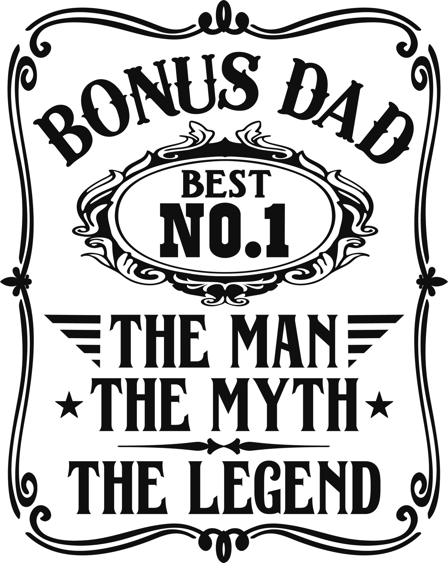 Bonus Dad Design - DTF Ready To Press - Heat Press Transfer