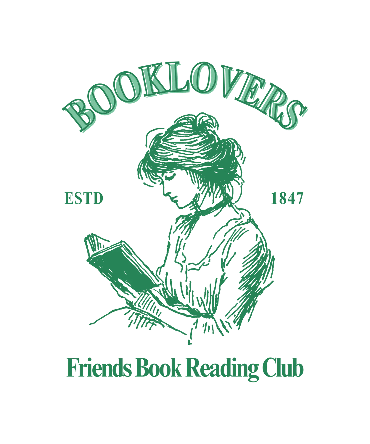 Booklovers Club - DTF Ready to Press (original)