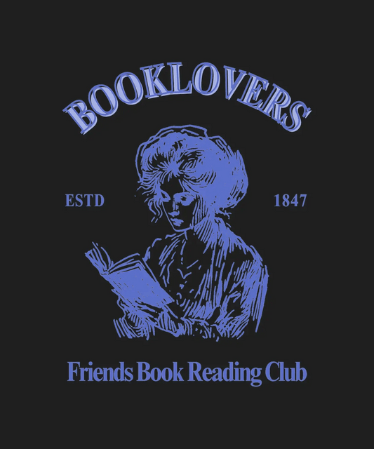 Booklovers Club Vintage - DTF Ready to Press - Heat Press Transfer