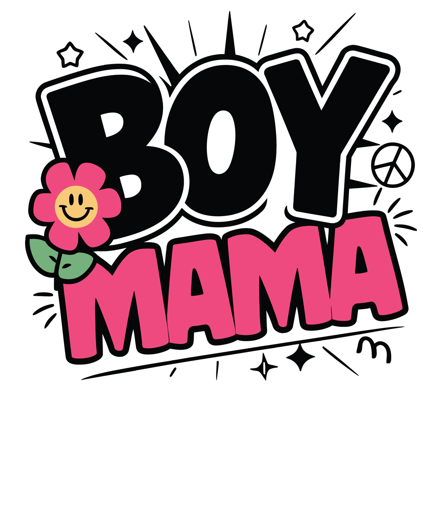 Boy Mama Design - DTF Ready To Press - Heat Press Transfer