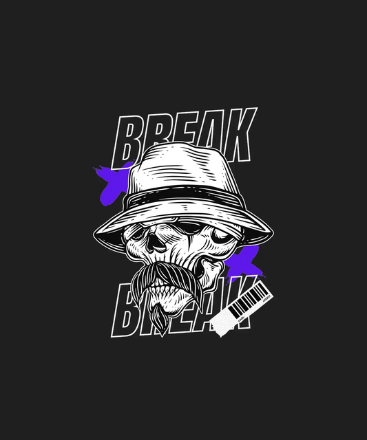 Break Bad Skull - DTF Ready to Press - Heat Press Transfer