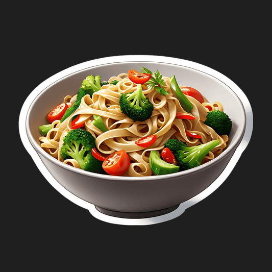 Broccoli Tomato Pasta - Sticker - Heat Press Transfer