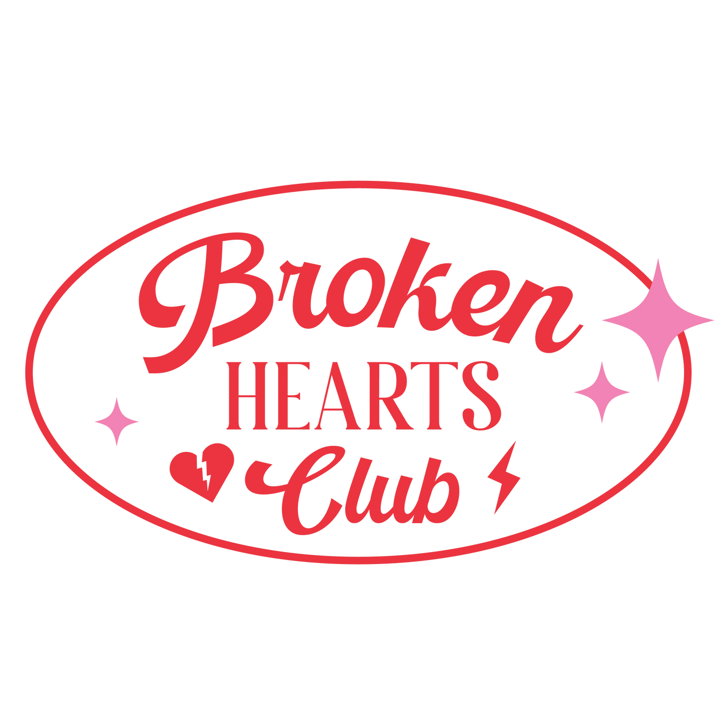 Broken Hearts Club Valentine's Day Design | DTF Center - Heat Press Transfer