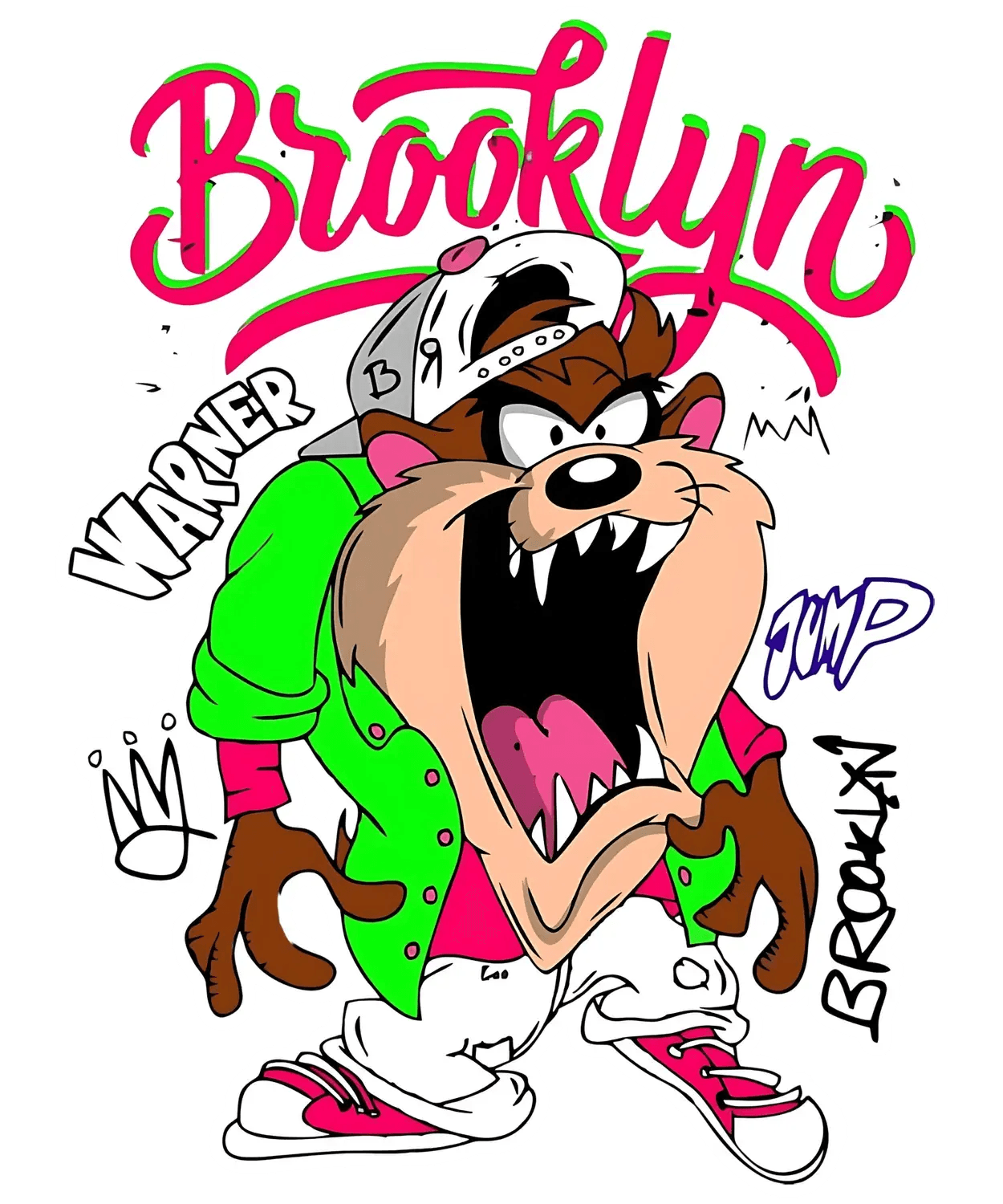 Brooklyn Cartoon Taz - DTF Ready to Press (original)