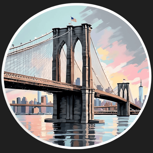 Brooklyn Bridge Artwork - Sticker - Heat Press Transfer