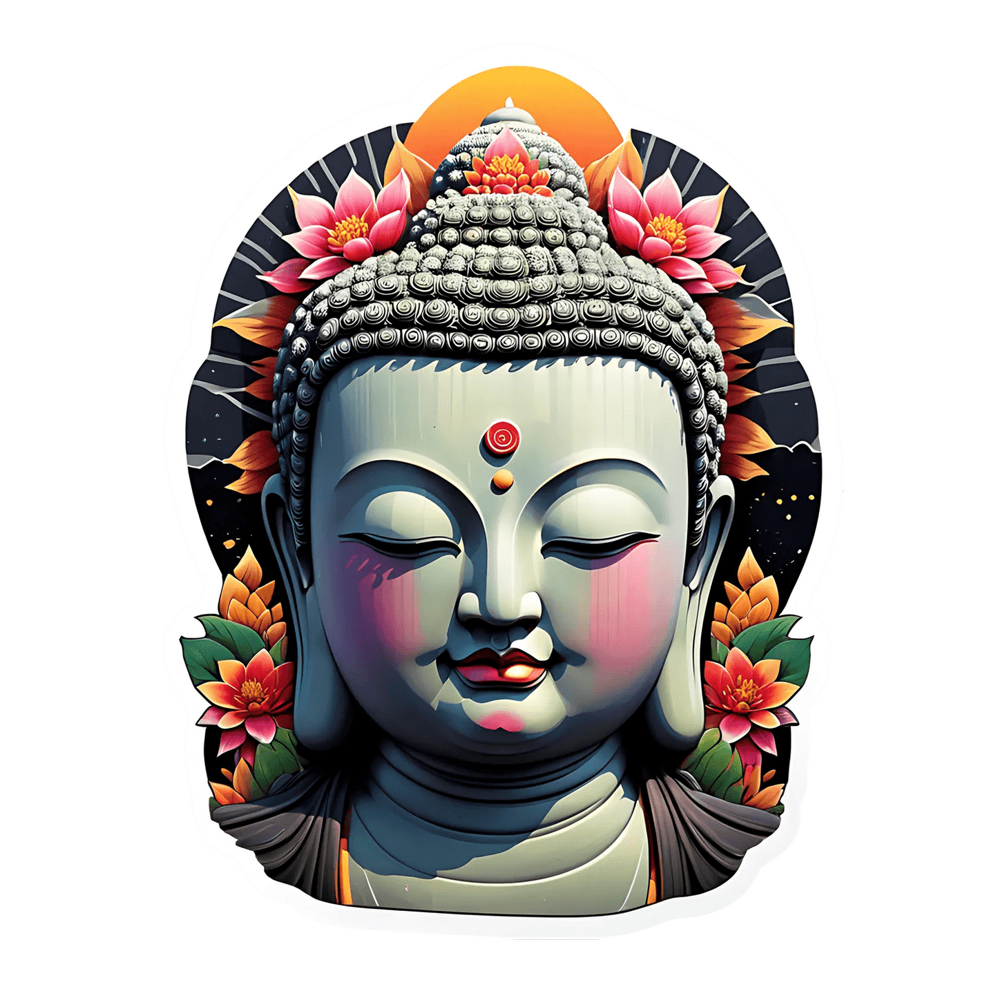 Buddha Artwork - Sticker - Heat Press Transfer