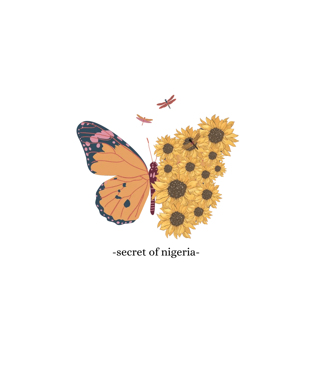 Butterfly Sunflower - DTF Ready to Press (original)