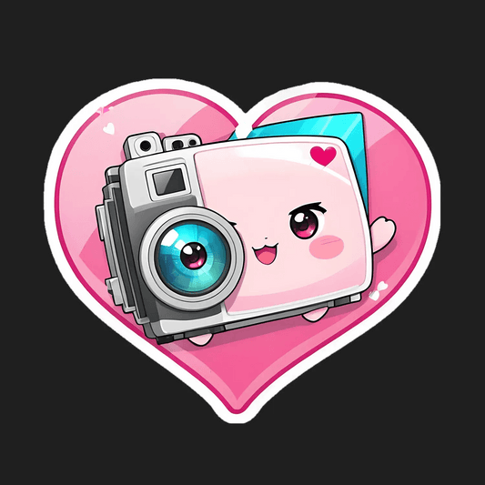 Camera Love - Cute Sticker - Heat Press Transfer