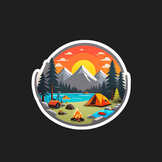 Camping Adventure - Outdoor Sticker - Heat Press Transfer