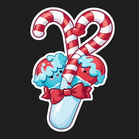 Candy Cane Christmas - Sticker - Heat Press Transfer