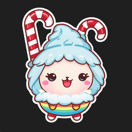 Candy Cane Cutie - Sticker - Heat Press Transfer