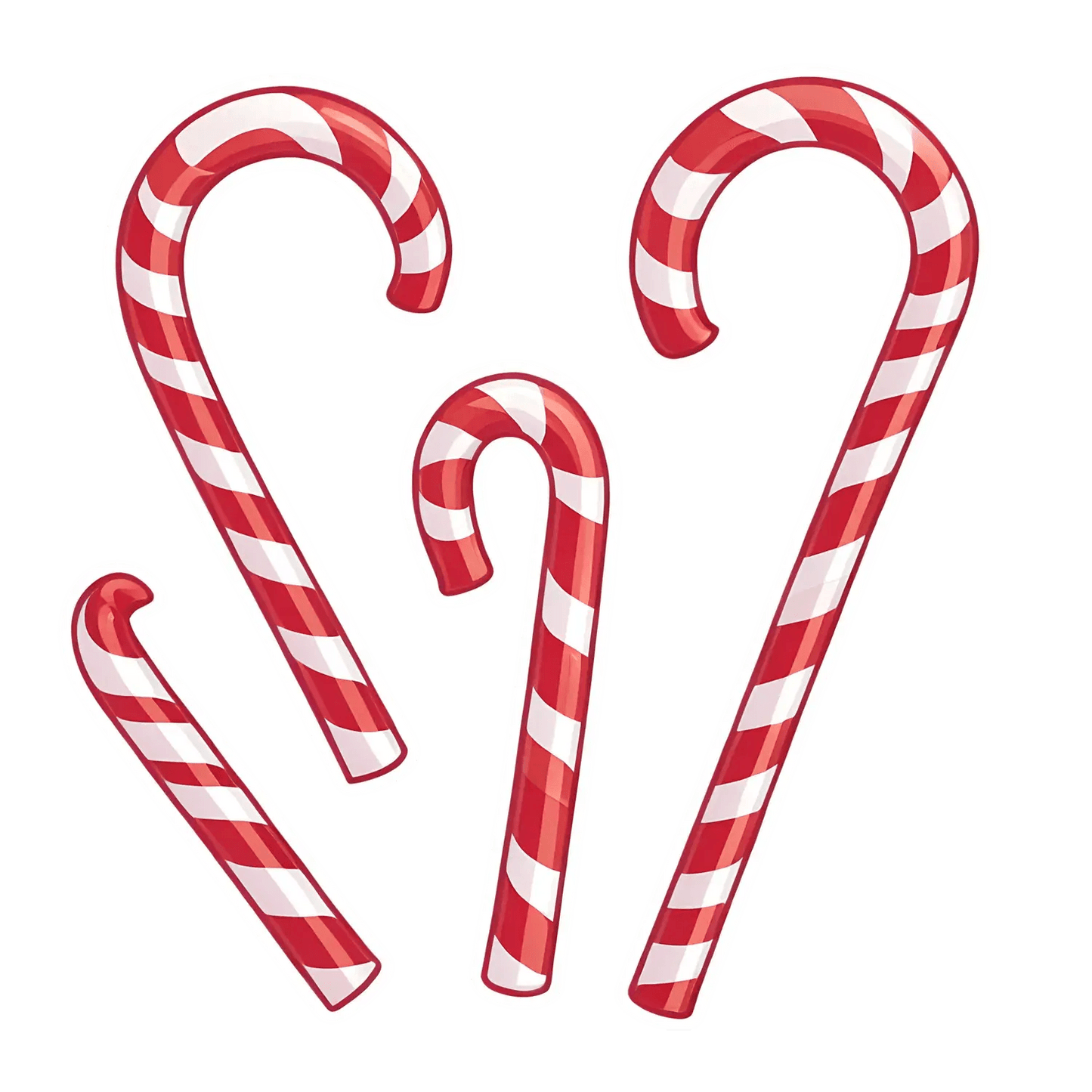 Candy Cane Sticker - Festive Decor - Heat Press Transfer