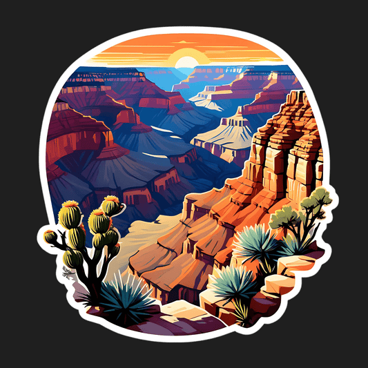 Canyon Sunrise - Sticker - Heat Press Transfer
