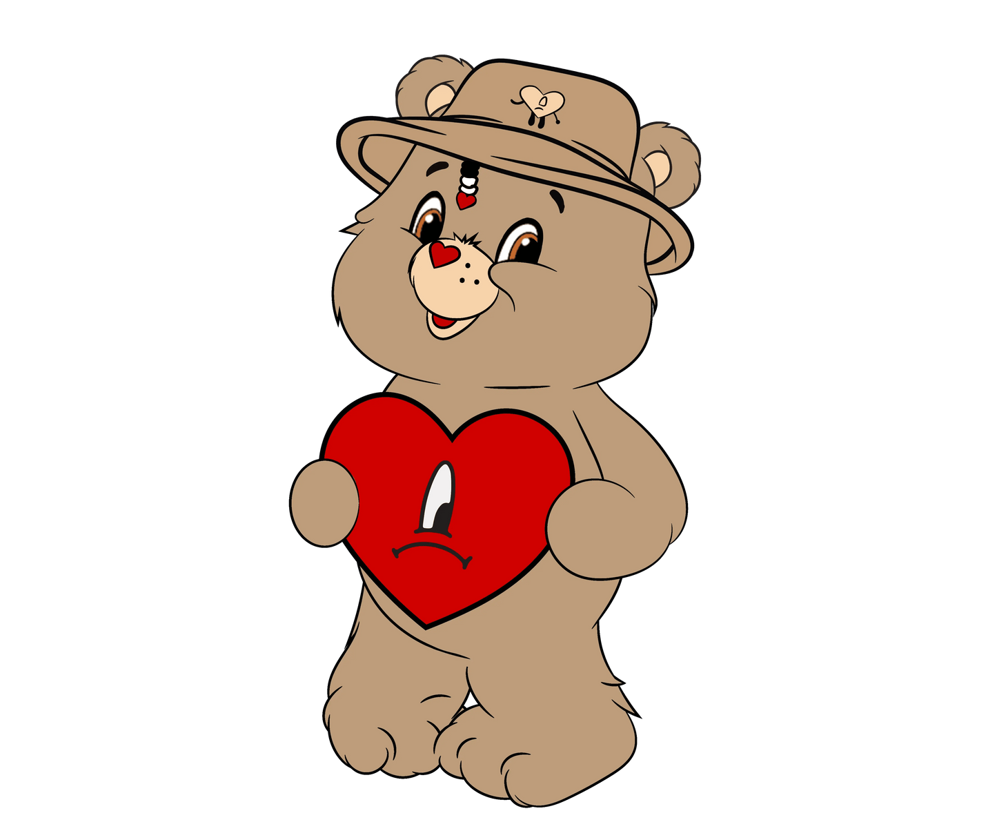 Care Bears And Bad Bunny Valentine's Day Design - DTF Ready To Press - Heat Press Transfer