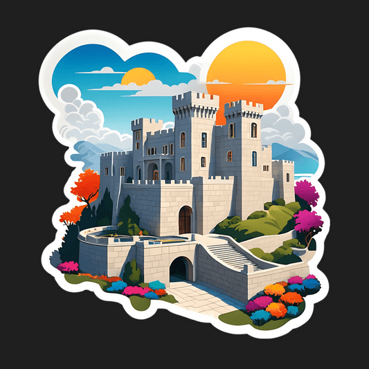 Castle Fantasy Sunset - Sticker - Heat Press Transfer