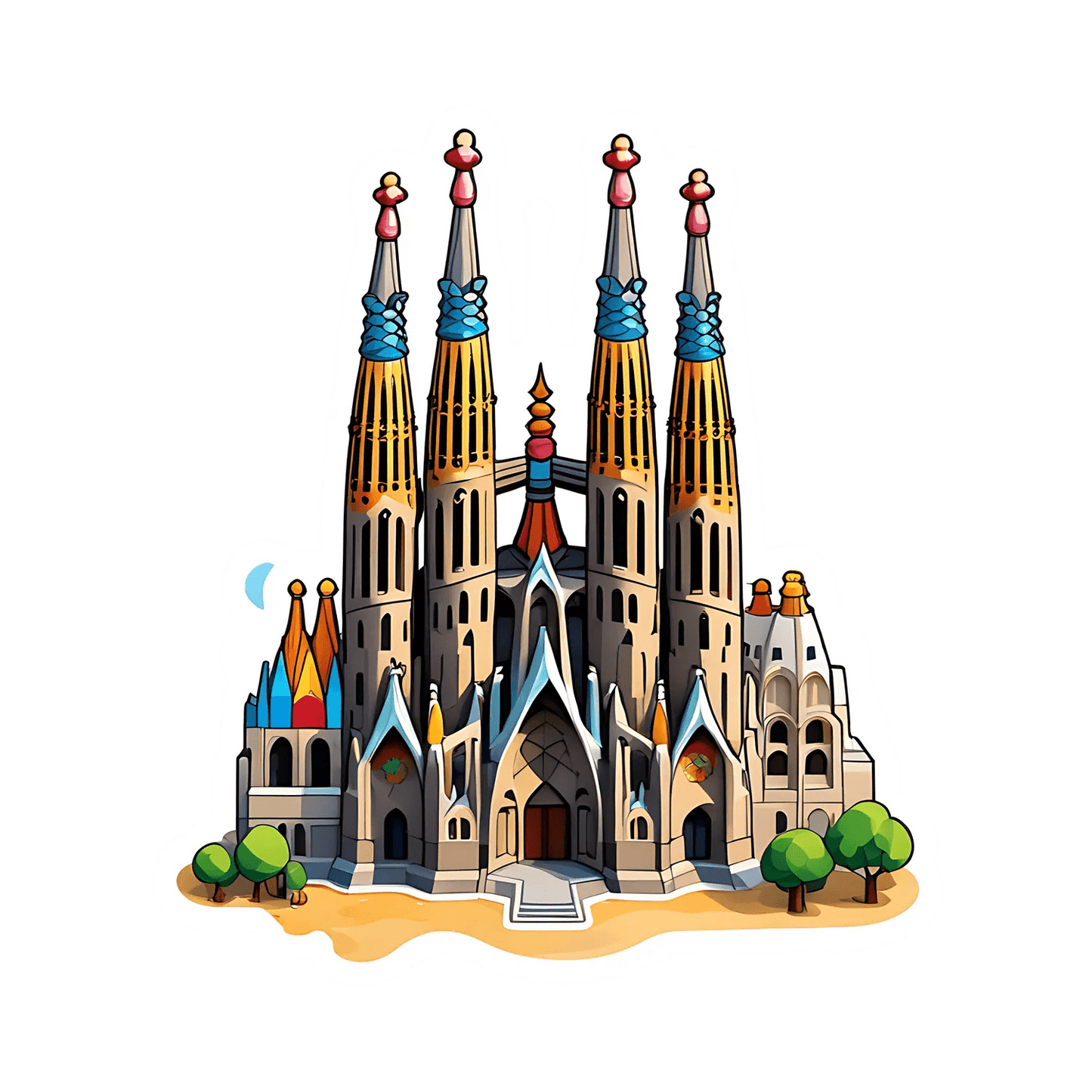 Cathedral Artwork - Sticker - Heat Press Transfer