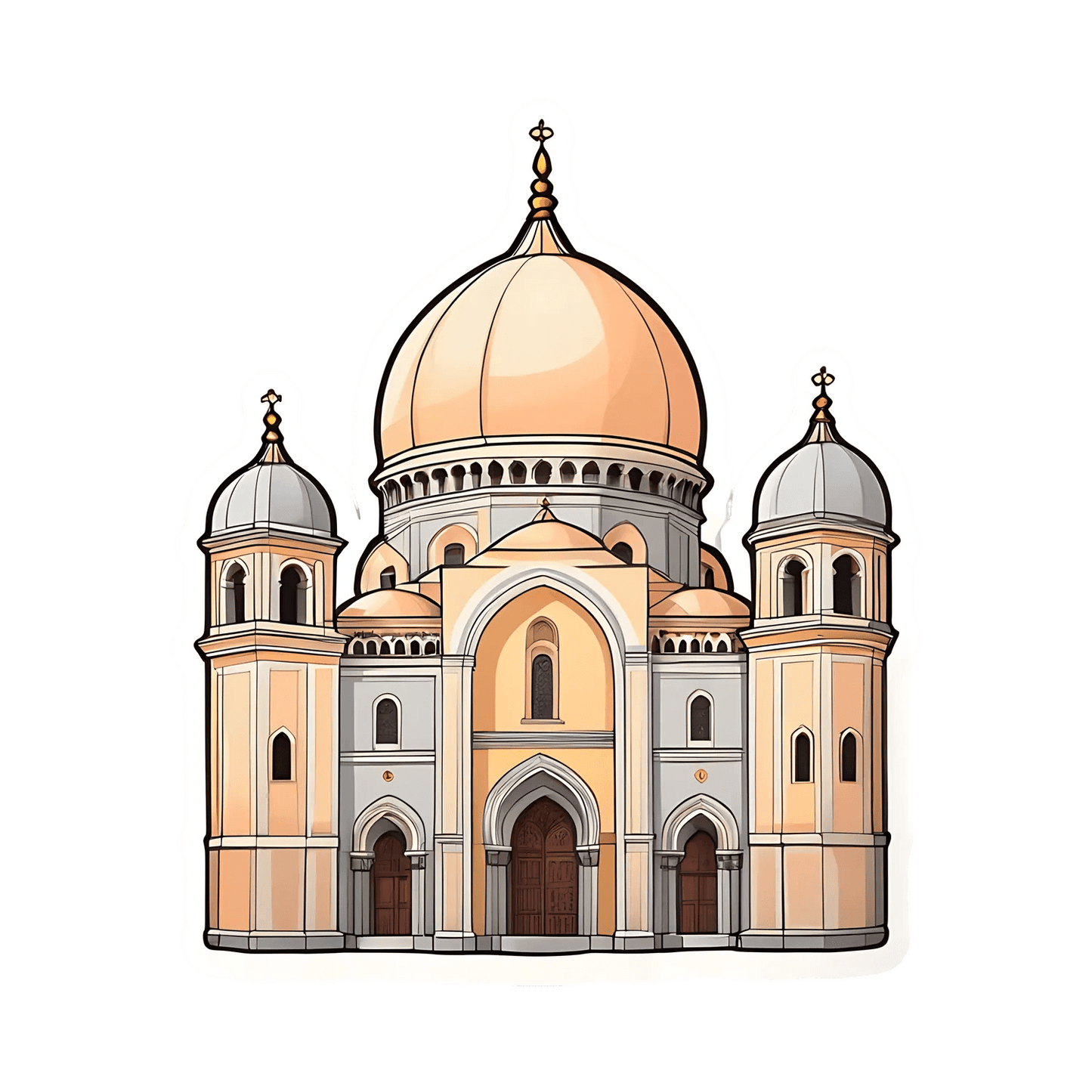 Cathedral Dome Sticker - UV DTF - Heat Press Transfer