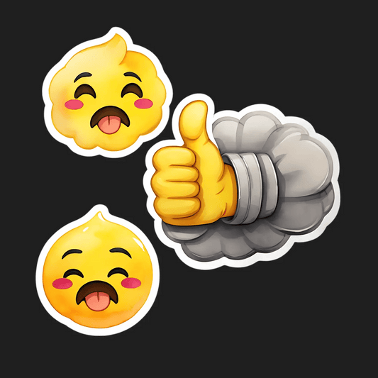 Cheerful Emoji - Sticker - Heat Press Transfer