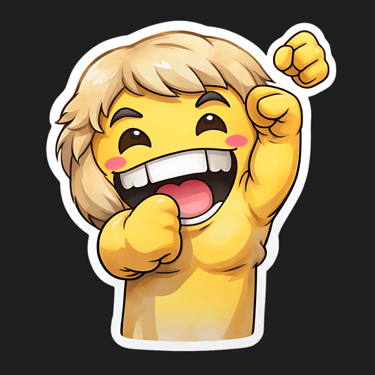 Cheerful Emoji - UV Sticker - Heat Press Transfer