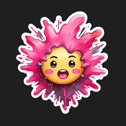 Cheerful Explosion - Colorful Sticker - Heat Press Transfer