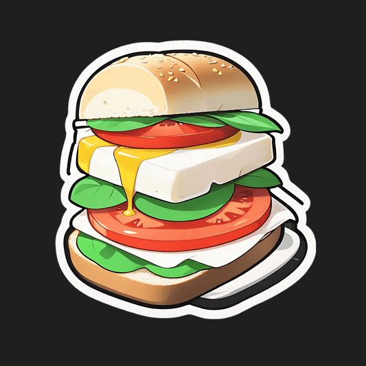 Cheeseburger Delight - Sticker - Heat Press Transfer