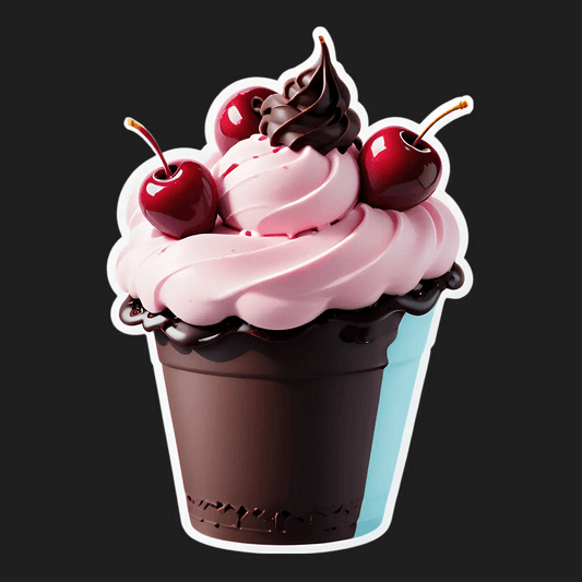 Cherry Sundae Blast - Sticker - Heat Press Transfer