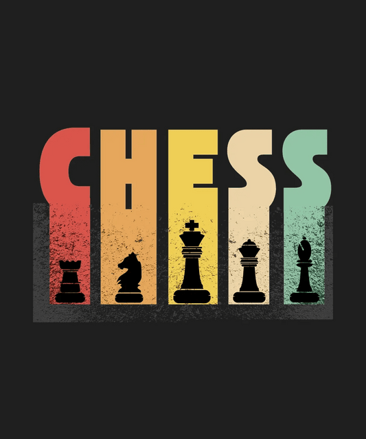 Chess Pieces DTF Ready to Press - Heat Press Transfer