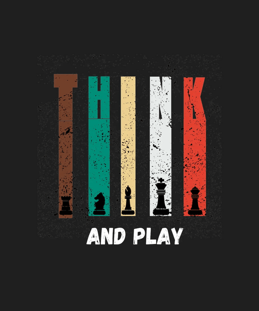 Chess Think and Play - DTF Ready to Press - Heat Press Transfer