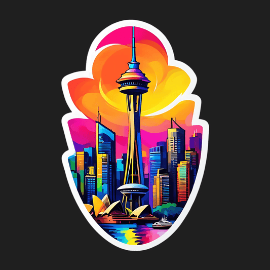 Cityscape Sunset - Sticker - Heat Press Transfer