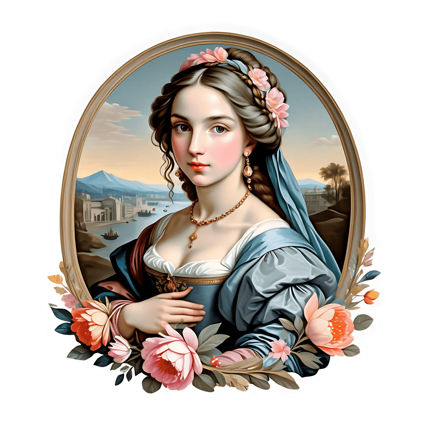Classic Beauty Portrait - Sticker - Heat Press Transfer