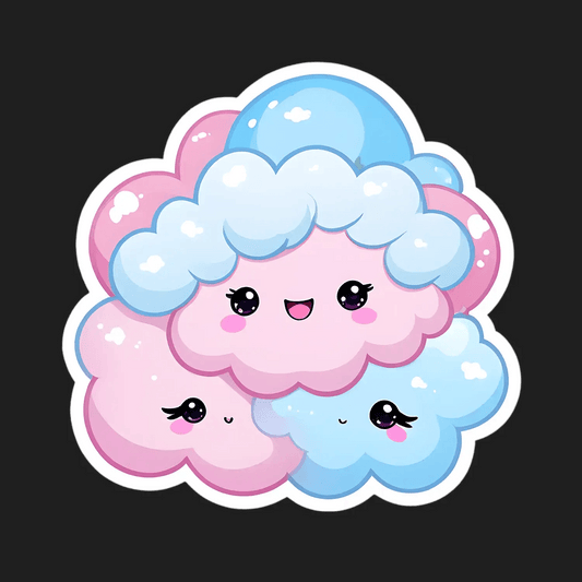 Cloud Cutie - Kawaii Sticker - Heat Press Transfer