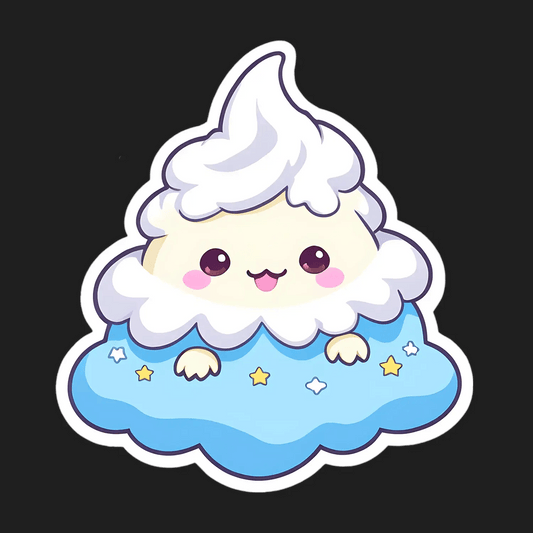 Cloud Lamb - Cute Sticker - Heat Press Transfer