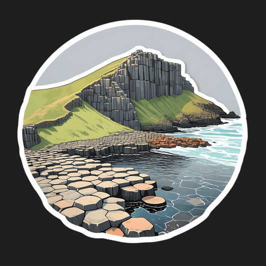 Coastal Cliffs - Ocean View Sticker - Heat Press Transfer