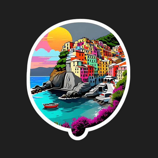 Coastal Sunset View - Sticker - Heat Press Transfer