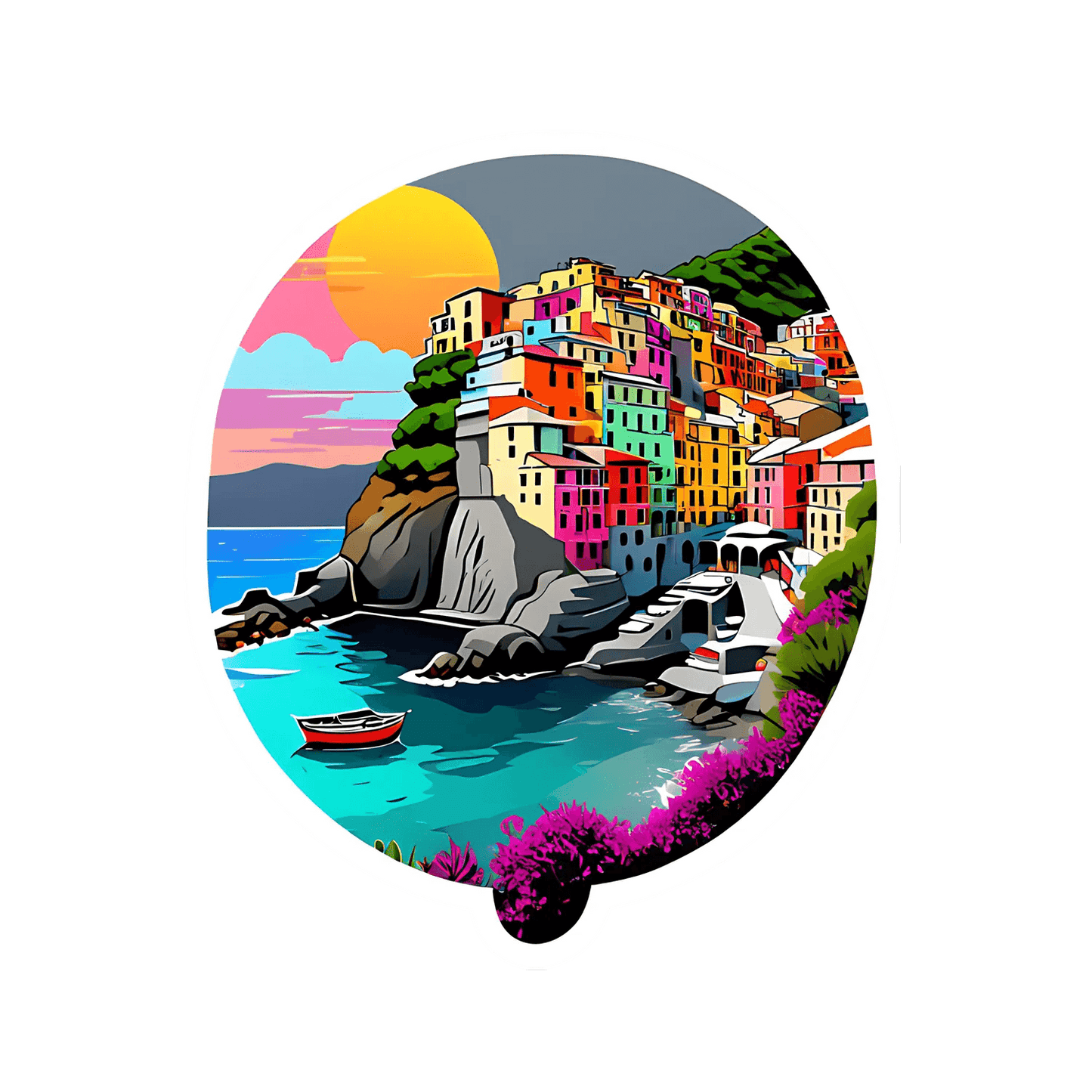 Coastal Sunset View - Sticker - Heat Press Transfer