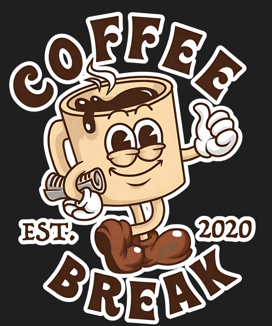 Coffee Break Mug - DTF Ready to Press - Heat Press Transfer