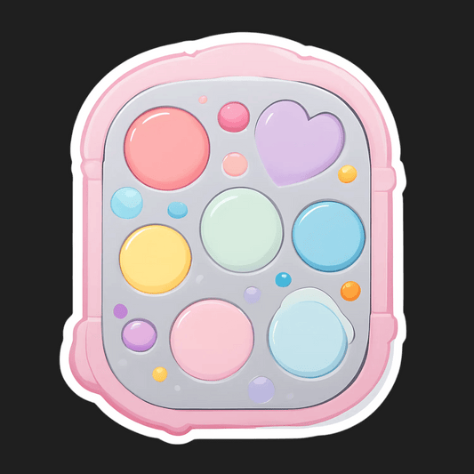 Color Palette Heart - Sticker - Heat Press Transfer