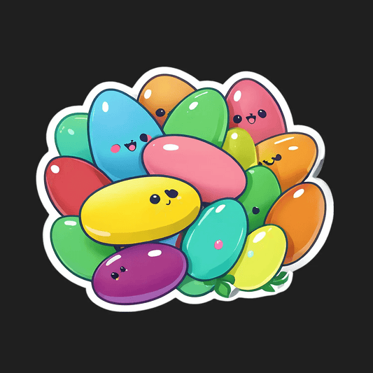 Colorful Beans - Cute Sticker - Heat Press Transfer