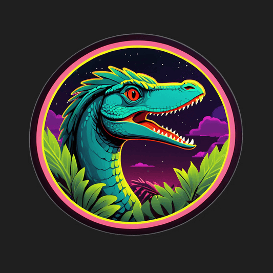 Colorful Dinosaur - Sticker - Heat Press Transfer