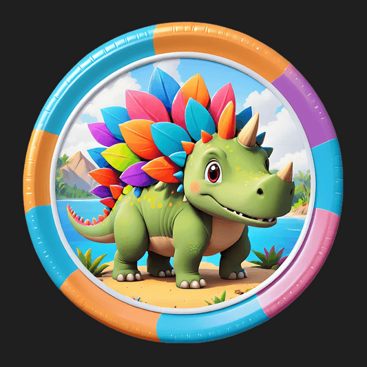 Colorful Dinosaur - Sticker - Heat Press Transfer