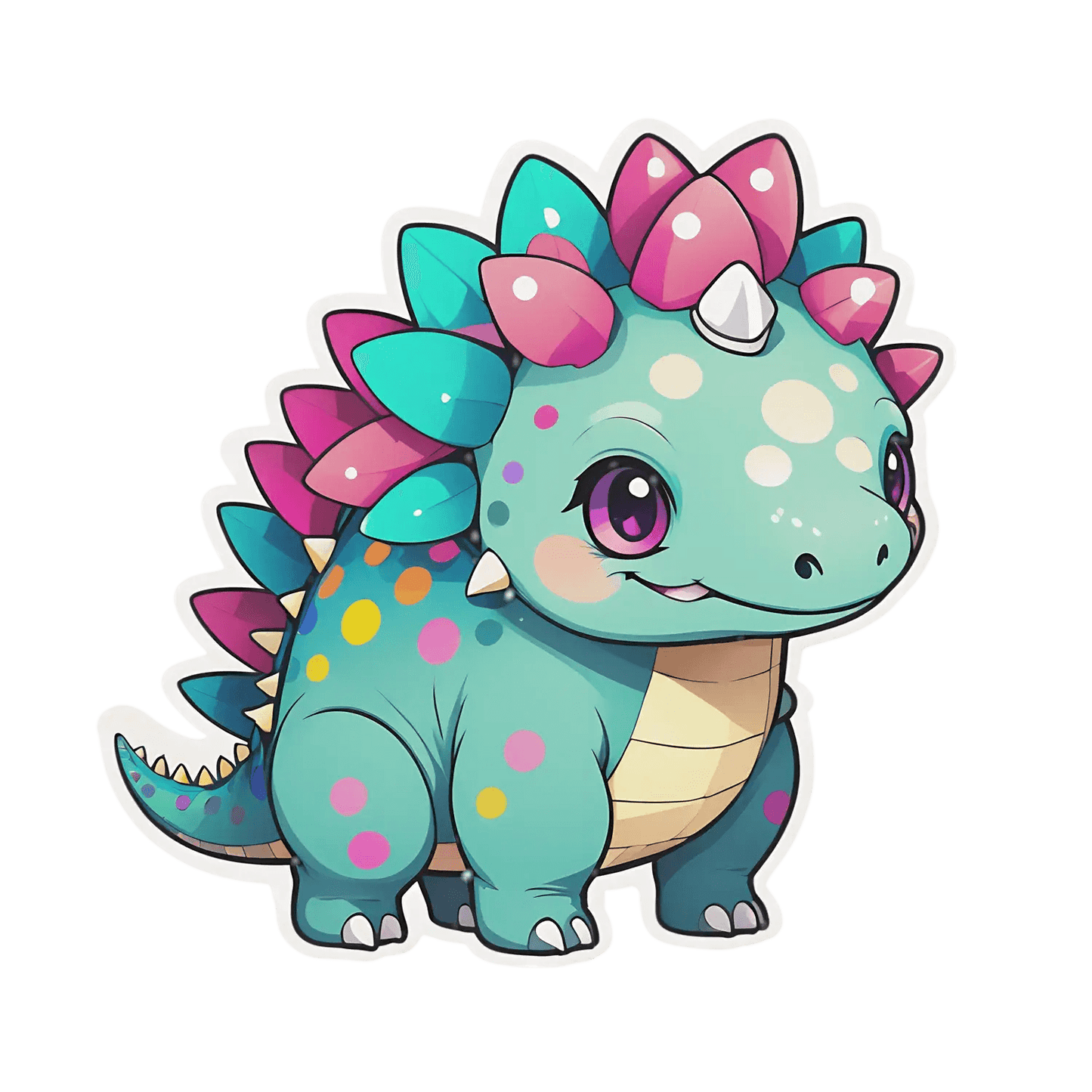 Colorful Dinosaur - Sticker - Heat Press Transfer