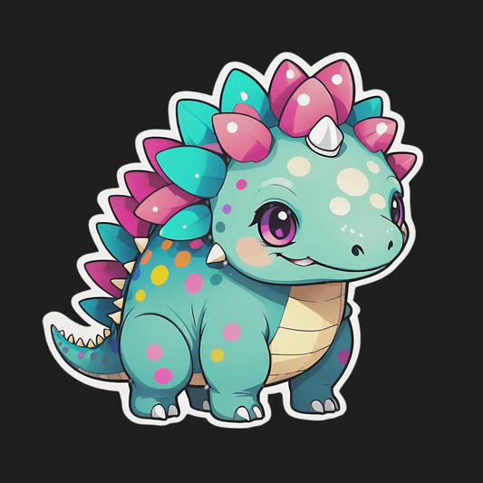 Colorful Dinosaur - Sticker - Heat Press Transfer