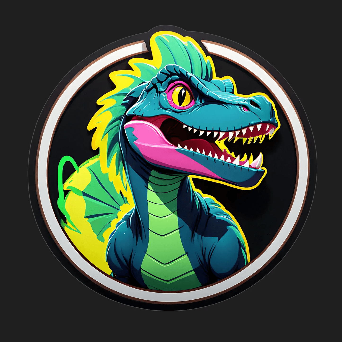 Colorful Dragon Sticker - UV DTF - Heat Press Transfer