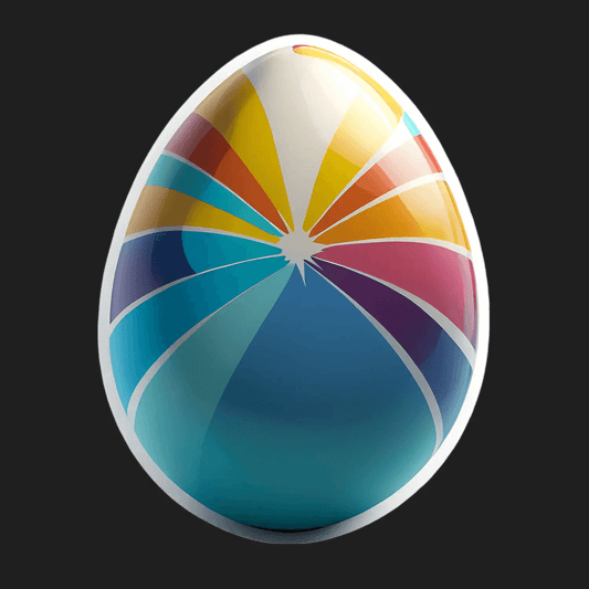 Colorful Egg - Decorative Sticker - Heat Press Transfer