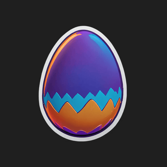 Colorful Egg - Sticker - Heat Press Transfer