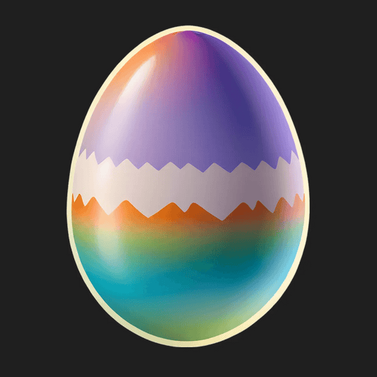 Colorful Egg - Sticker - Heat Press Transfer