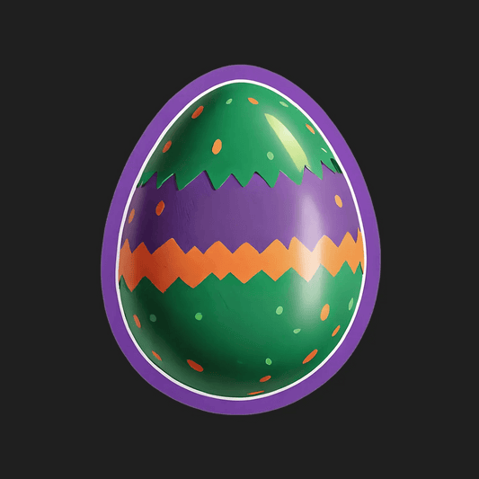 Colorful Egg Sticker - UV Decorative Decal - Heat Press Transfer