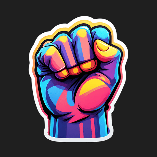 Colorful Fist - Sticker - Heat Press Transfer
